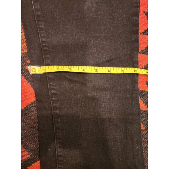 Sneak Peek Women's Black Flared Jeans Size 15/16 Mid-Rise Stretch Denim With Poc - Picture 8 of 13